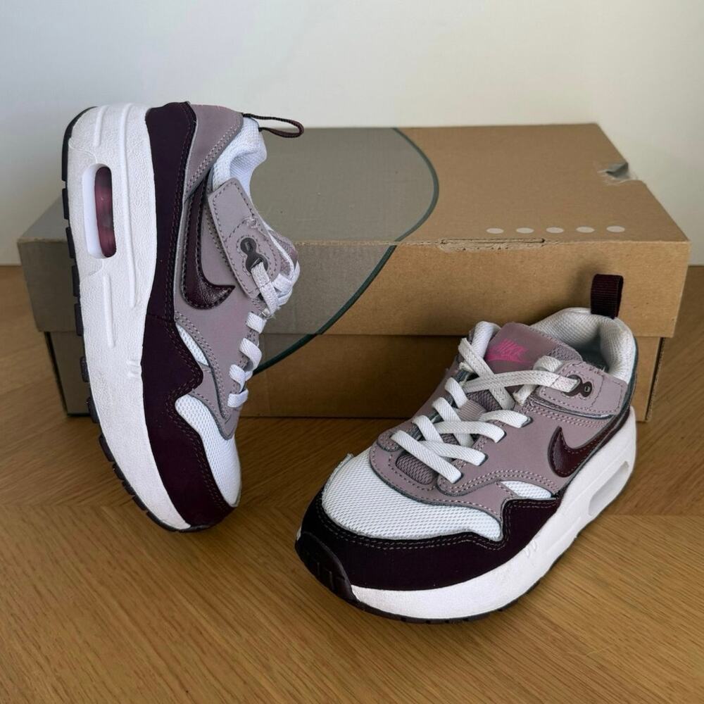 Nike Air Max 1 Easyon ‘Light Violet/Burgundy’ Toddler Sneakers- SZ 11 C